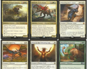 Custom Commander Deck - Zacama Primal Calamity, Dinosaur EDH Mtg Magic Cards Magic the Gathering