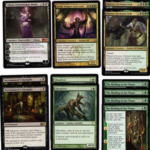 Liliana&#39;s Zombies-60 card Magic the Gathering Deck-Mythics-Rares-MTG-RTP-Zombie Ready to Play