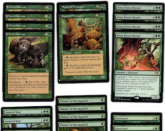Nutty Squirrels- 60 + 1 Card Green Magic the Gathering Deck