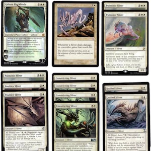 Mono-White Slivers-60 card Magic the Gathering deck-Rares-Mythics-Gideon-Ready to Play MTG