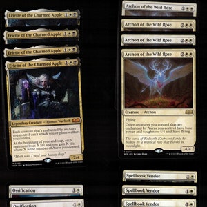 Enchanted Auras!-60-kaart Magic the Gathering-kaartspel-MTG-Rares-MTG-Mythic-casual Klaar om te spelen