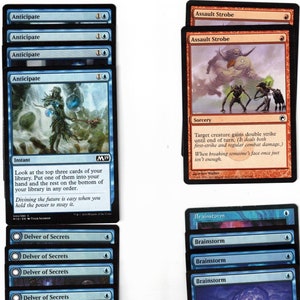 Pauper Spell Play-60 card Magic the Gathering deck-MTG-PAUPER LEGAL-Blue-Red-Ready to Play