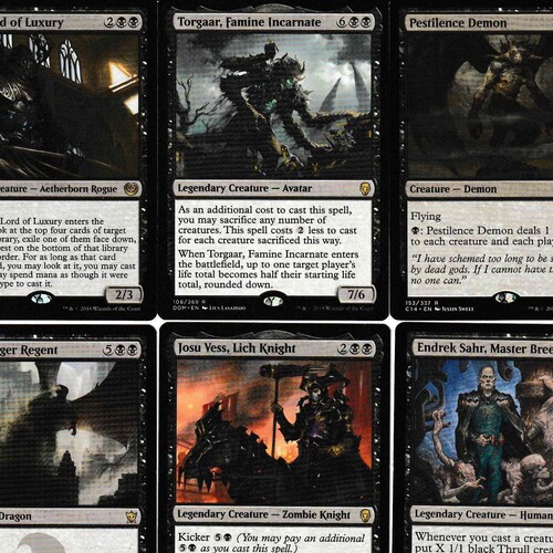 Mtg Commander Edh Deck Gonti Lord Of Luxury 100 Cards Custom Etsy Denmark
