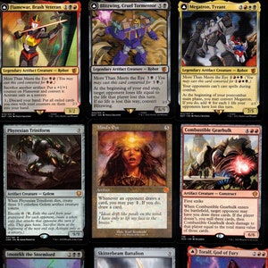 MEGATRON!-100 Card Commander Deck-MTG-Mythic-Rare-Magic the Gathering-FLIP Cards Ready to Play