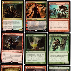 Ulrich of the Krallenhorde-100 card EDH Commander-FLIP Cards-Deck-werewolves-MTG-Mythics