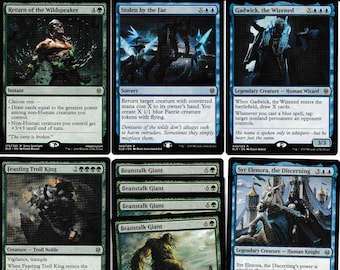 japanese godzilla cards mtg Amazon.com: Magic: The Gathering Secret Lair: MTG Ikoria Lair of Behemoths  Godzilla Lands : Toys & Games