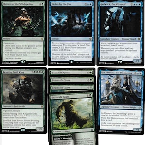 RAMP BLEU/VERT-60 jeux de cartes-Rares-Return Of The Wildspeaker-Magic-Ready to play