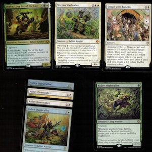RABBIT RUCKUS!-MTG-Magic the Gathering 60 Card Deck-Selten-mythisch-Ready to Play-lässiger Spaß