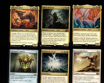 ULTIMATE SLIVERS-100 Card Magic the Gathering Commander Deck-rares