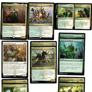 Green/White - CONVOKE -TOKENS-Ready to Play - Rare cards - Magic MTG 60 Card Decks