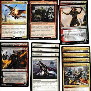 Red/White-PLANESWALKERS-Rares-FEATHER-Krenko-Samut Ready to Play 60 Card Magic Deck Mtg