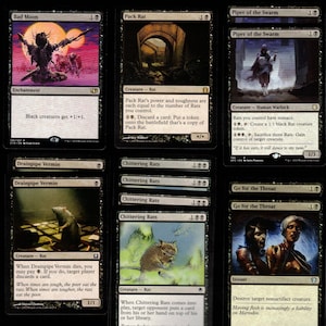 RAT ATTACK!-60 card deck-MTG-Magic the Gathering-Discard-Ready to Play