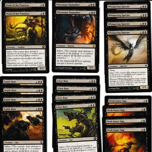 MTG Infect Deck - Mono Schwarz - Sehr lustiges Gift - 60 Karte bereit, Rares zu spielen