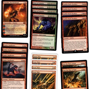 Rode LANDVERNIETIGING - Chandra Planeswalker- 60 kaartendeck - klaar om te spelen - Magic MTG
