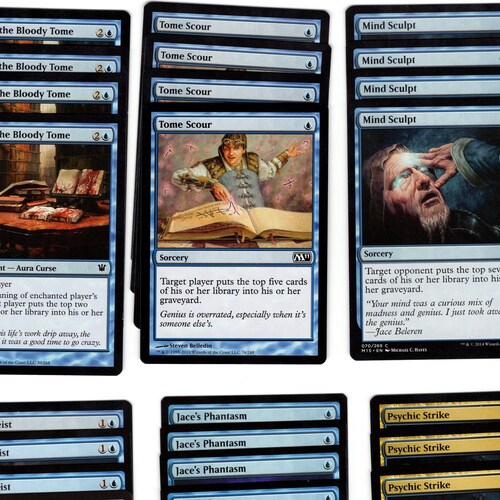Black Blue Mill Deck Pauper Legal MTG Magic the Gathering Etsy Canada