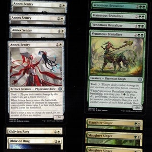 TOXIC!-60 kaart Magic the Gathering kaartspel-MTG-giftellers-Groen-Wit-Klaar om te spelen
