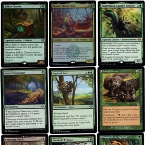 Crocs bavard !-100 cartes Deck-Squirrel-Mythic-Rare Magic the Gathering À lire pour jouer