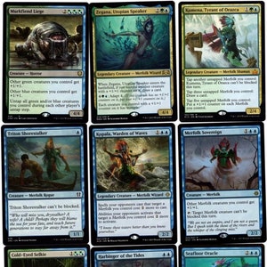 Merfolk Might-100 Card Commander Deck-MTG-Magic the Gathering-RARES-MYTHICs-EDH