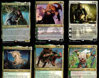 Aragorn Arwen-Life Gain + Counters-100 Card Commander Deck-Mythic-Rare Magic the Gathering Ready to Play