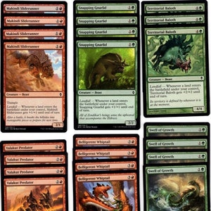 Landfall Stompy Pauper - MTG - Mazo personalizado - Mazo de 60 cartas - Magic the Gathering Listo para jugar