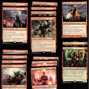 GOBLINS & GODS!-60 Card Magic the Gathering Deck-MTG-Rares-Mythics-Modern-Ready to Play