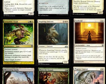 Majestic Unicorns-100 Card Commander Magic the Gathering Deck-mtg-mythics-rares  - Etsy