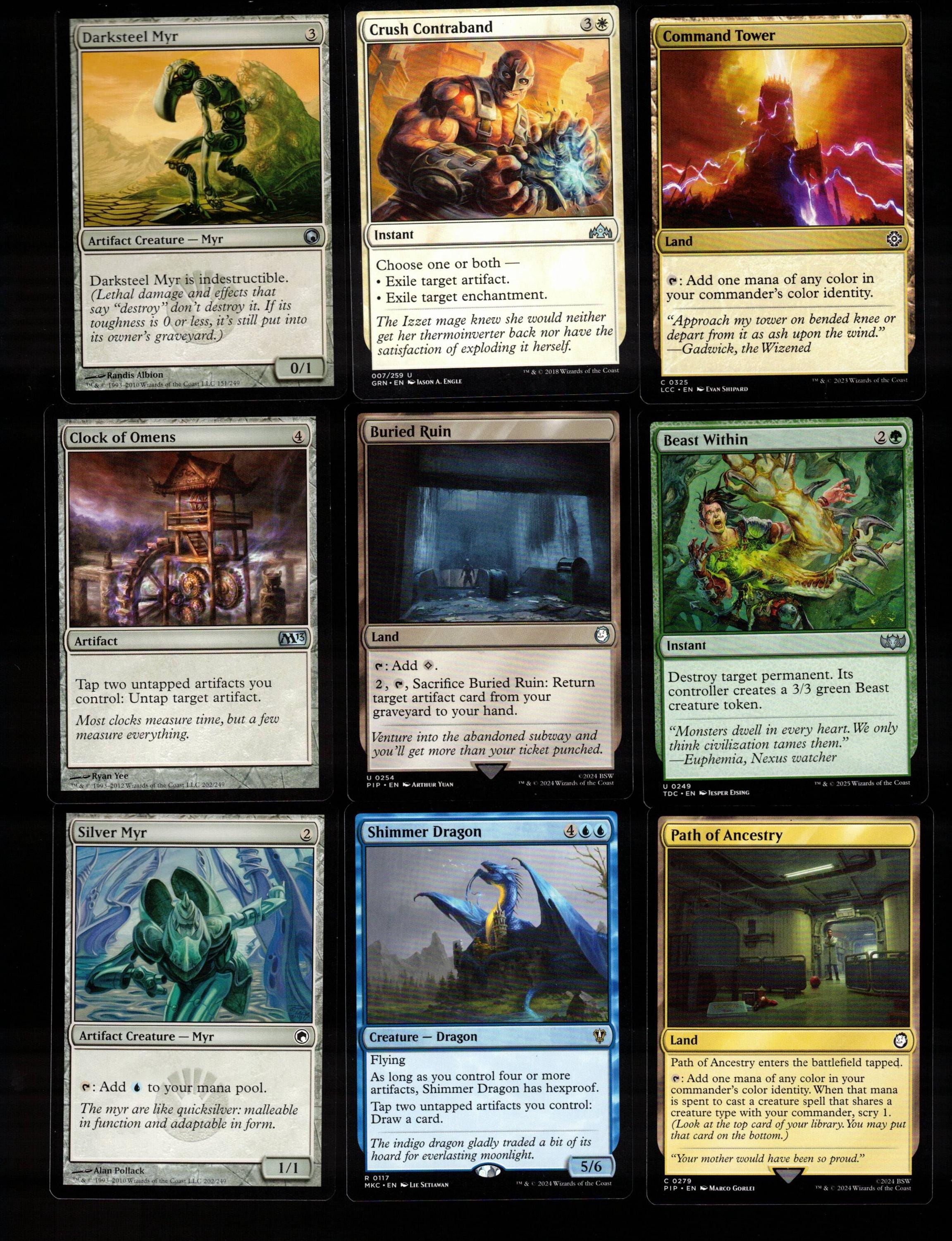 MYR!-100 Card Magic the Gathering Commander Deck-rare-mythic-mtg-urtet-karn-ready to Play - Etsy MYR!-100 Card Magic the Gathering Commander Deck-rare-mythic-mtg-urtet-karn-ready to Play - Etsy