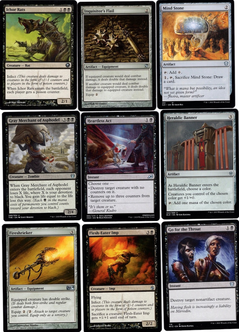 Dragon Infect100 Card Deckmtgmagic the Etsy Australia