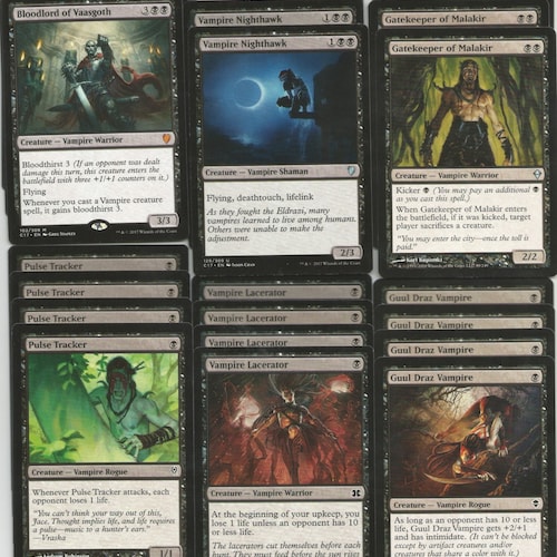 mtg black vampire cards Mono Black Vampire Deck - Modern Legal - Custom Built - Magic The Gathering - MTG