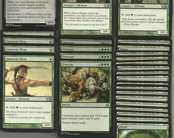 Mono Green Elf Ramp Deck - Eldrazi - MTG Magic the Gathering-powerful-rtp-  Stomp - Etsy