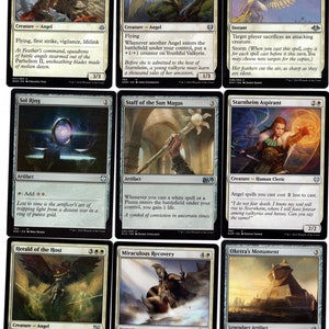 ANGELS ASSEMBLE100 Card EDH-Magic Commander Deck-Rares,Mythics,Mtg Ready to Play imagem 5