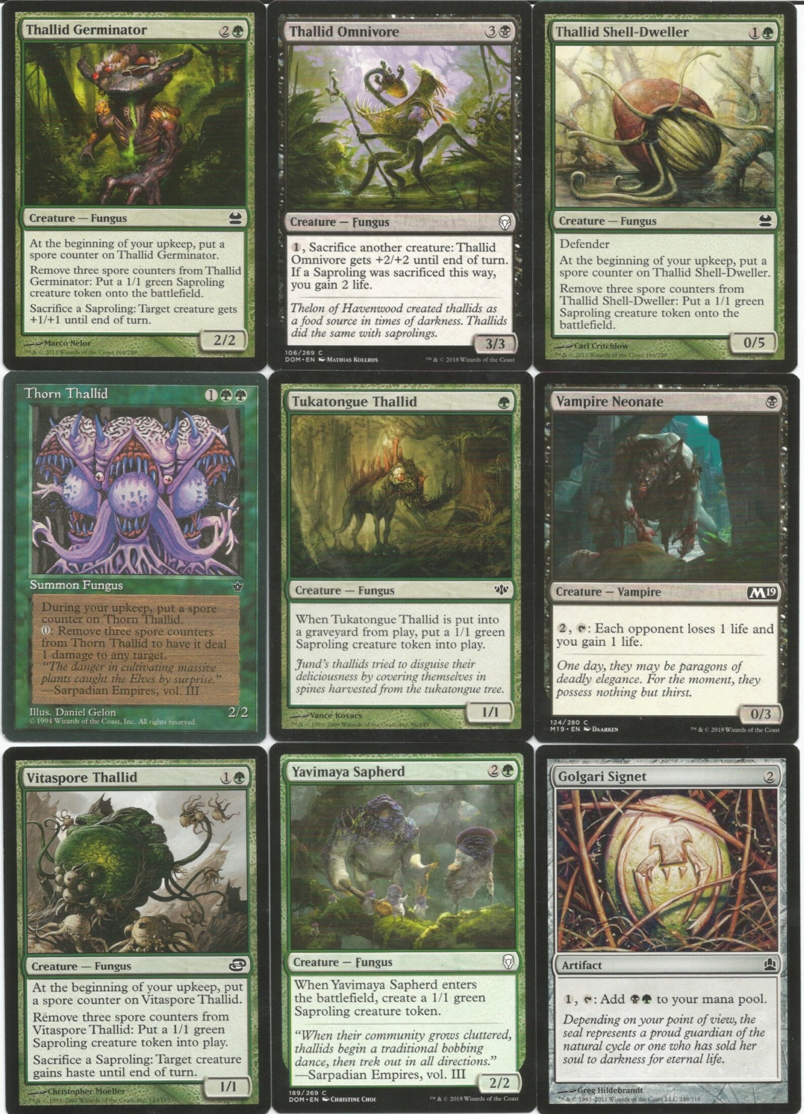 thumbnail image 2 of MTG Slimefoot, The Stowaway Commander Deck - 100 Card EDH Fungus Tribal With Rares 2 of 5