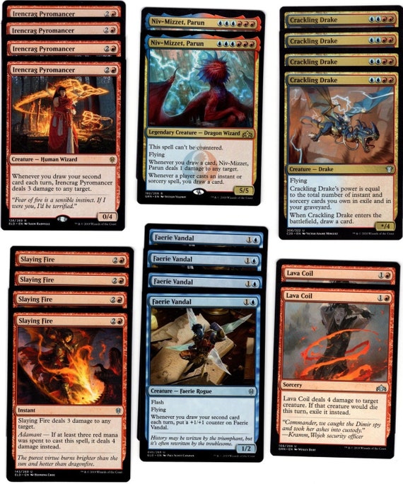 MTGカードセット Niv-mizzet, Parun-blue/red-60 Card Deck-mtg-magic the Gathering