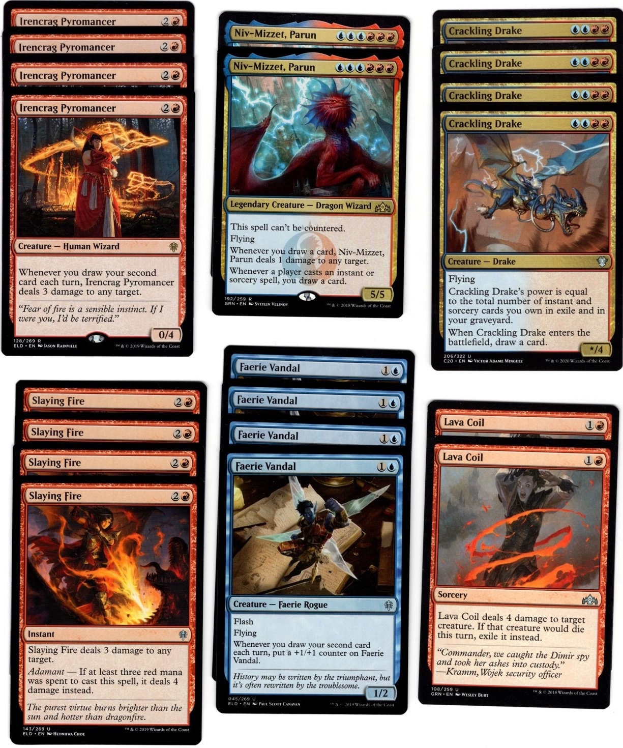 Niv-mizzet, Parun-blue/red-60 Card Deck-mtg-magic the Gathering