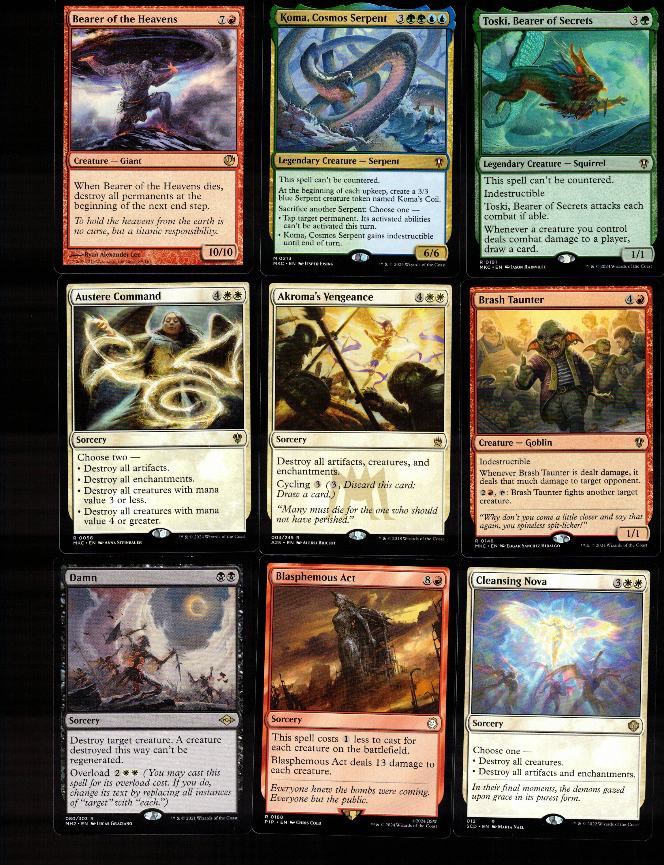 mtg indestructible commander deck Indestructible GODS!-100 Card Magic the Gathering Commander Deck -rare-mythic-mtg Ready to Play