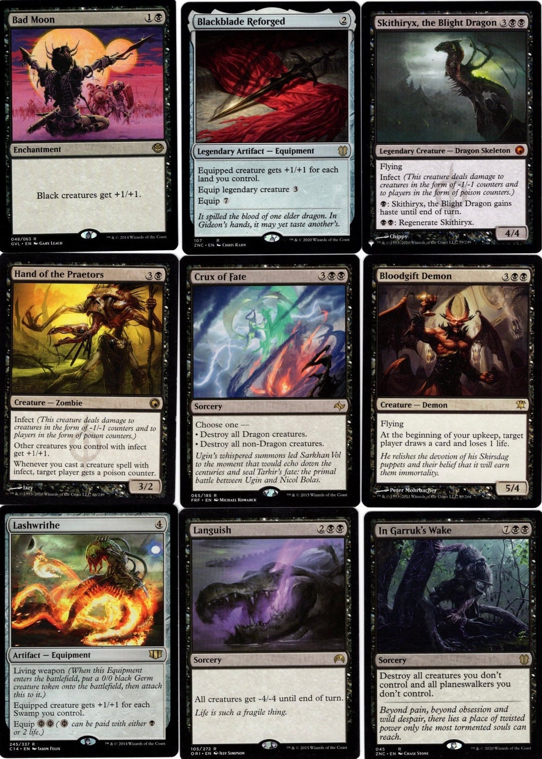 Dragon Infect-100 Card Deck-mtg-magic the Gathering-commander-mythic-skithiryx  Ready to Play - Etsy