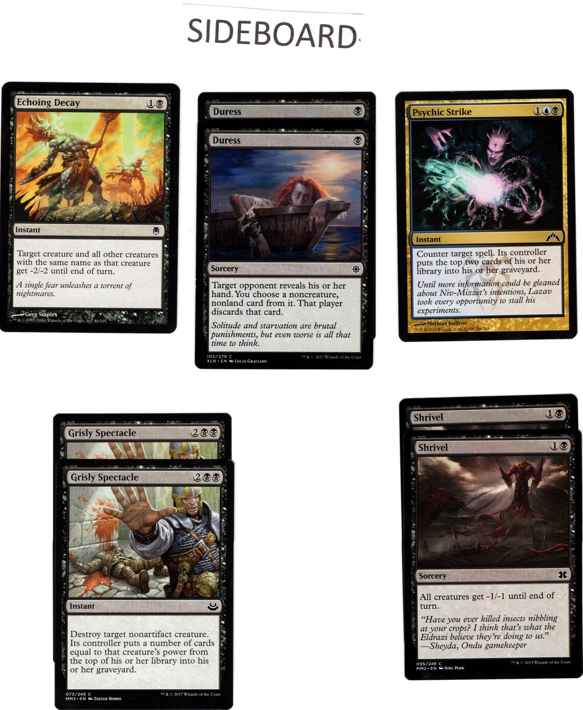 Black Blue Mill Deck Pauper Legal MTG Magic the Gathering Etsy