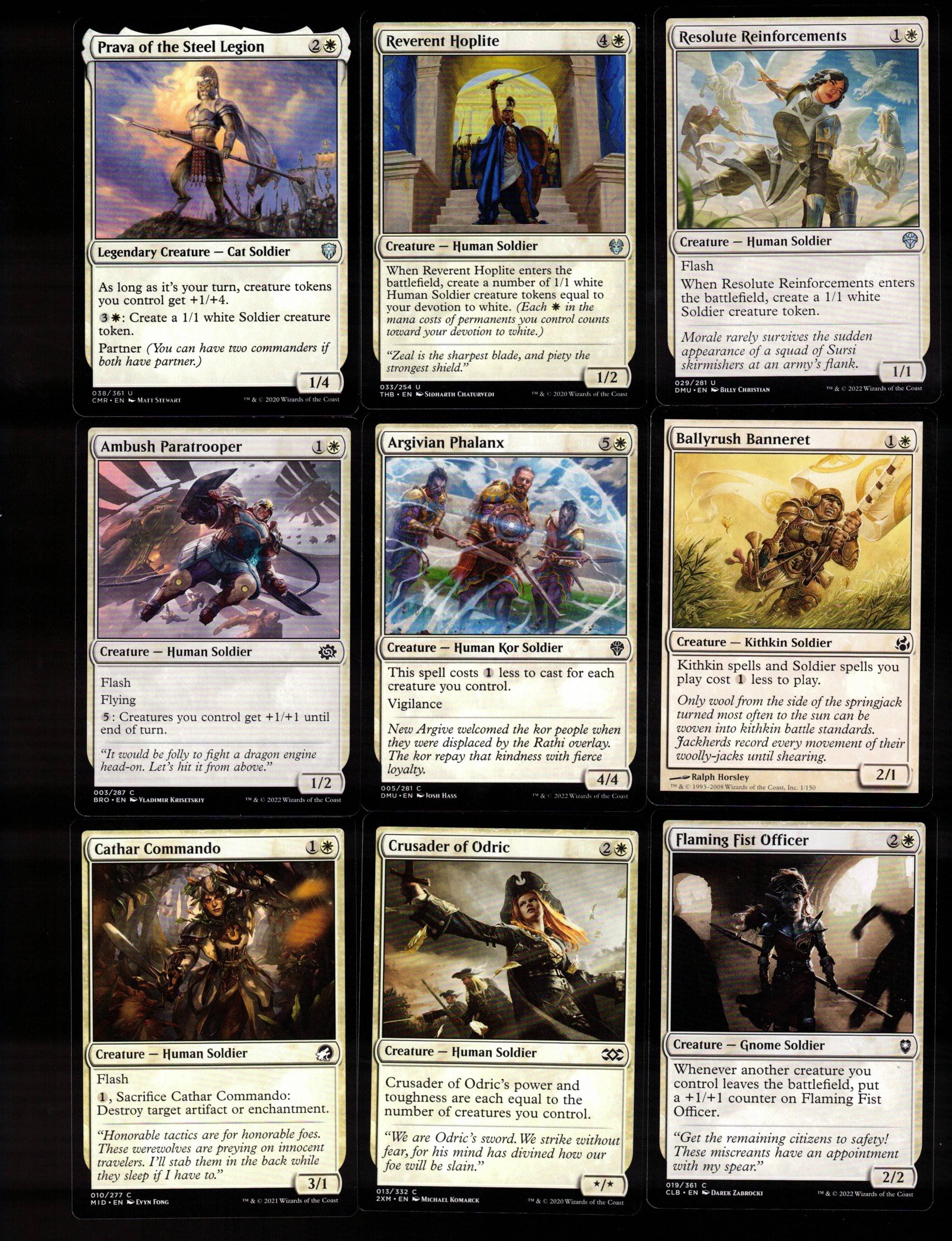 mtg white soldier cards Soldier Token (1/1) by Richard Kane Ferguson main image 1
