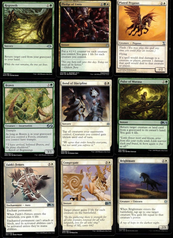 mtg unicorn commander deck Majestic Unicorns-100 Card Commander Magic the Gathering Deck-mtg-mythics-rares
