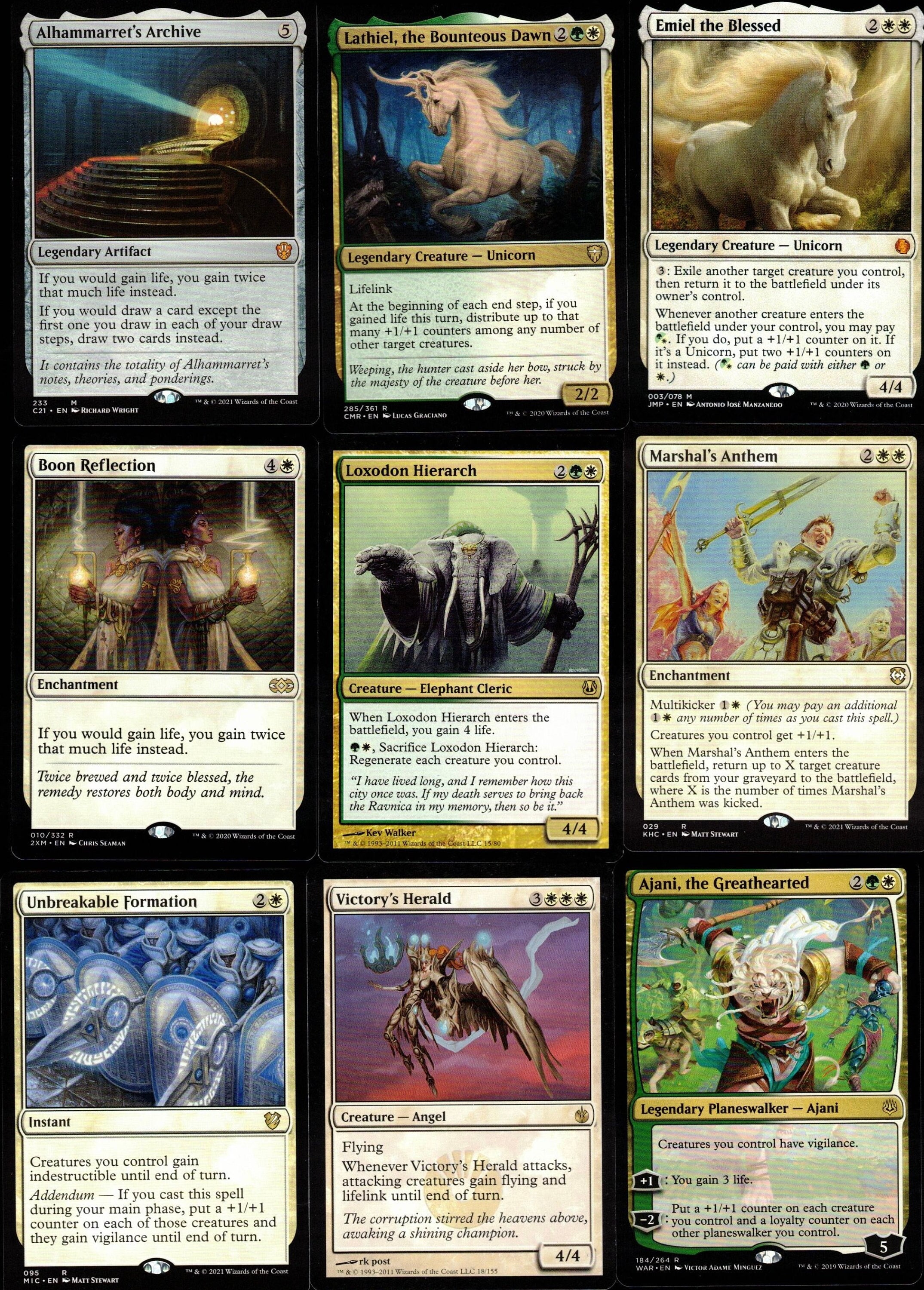 Majestic Unicorns-100 Card Commander Magic the Gathering Deck-mtg-mythics-rares  - Etsy