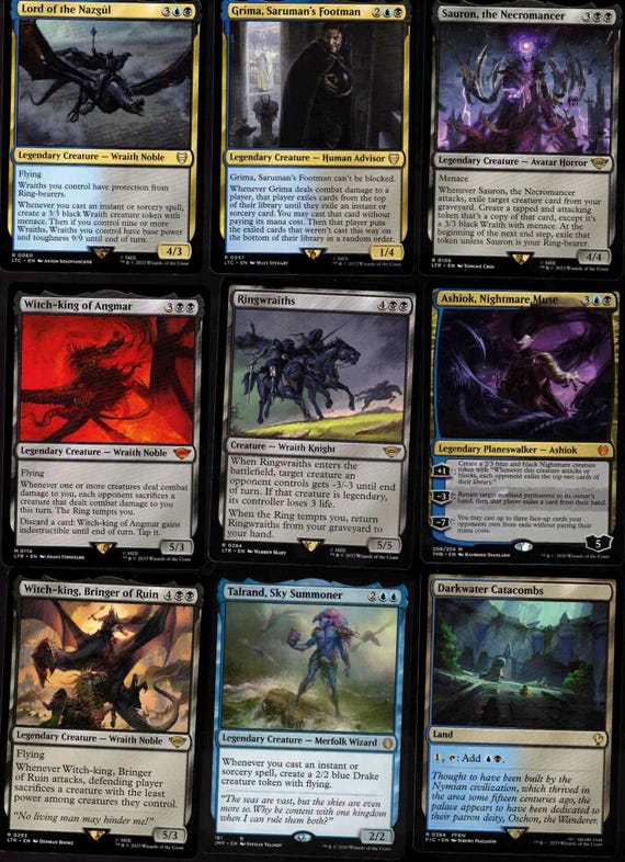 mtg lord of the nazgul commander deck Krenko, Mob Boss ELITE Goblin Tribal Tokens MTG Custom Commander Deck –  CommanderComplete