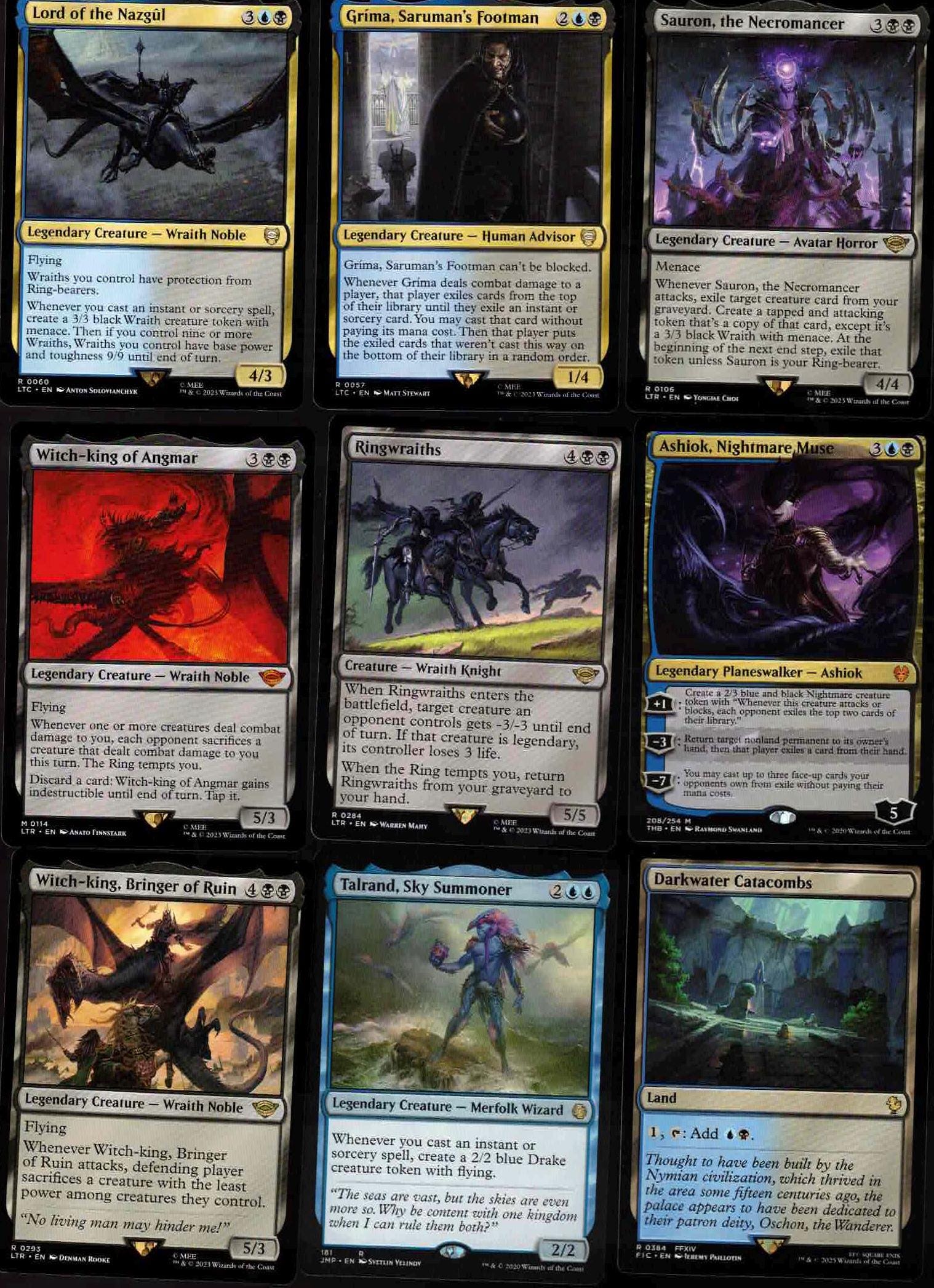 mtg nazgul deck commander Lord of the A deck can have up to nine cards named Nazgl. Lord of the Nazgl Deck