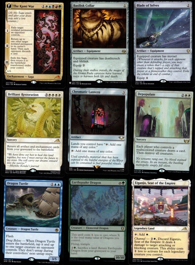 ULTIMATE DRAGON100 Card Commander Deckmagic the Etsy