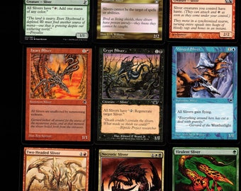 ULTIMATE SLIVERS-100 Card Magic the Gathering Commander Deck-rares