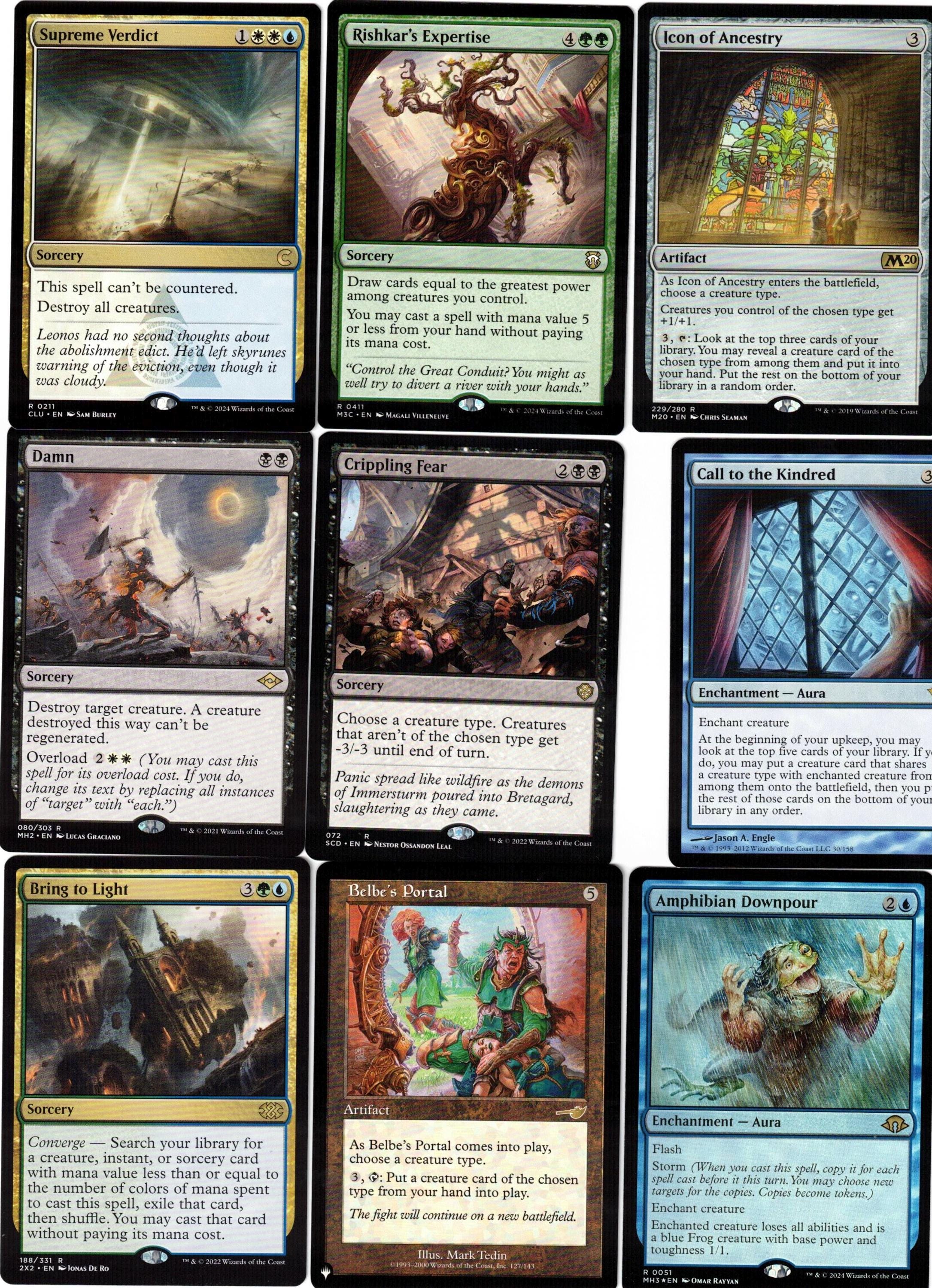Indestructible SLIVERS!-100 Card Magic the Gathering Commander Deck ...