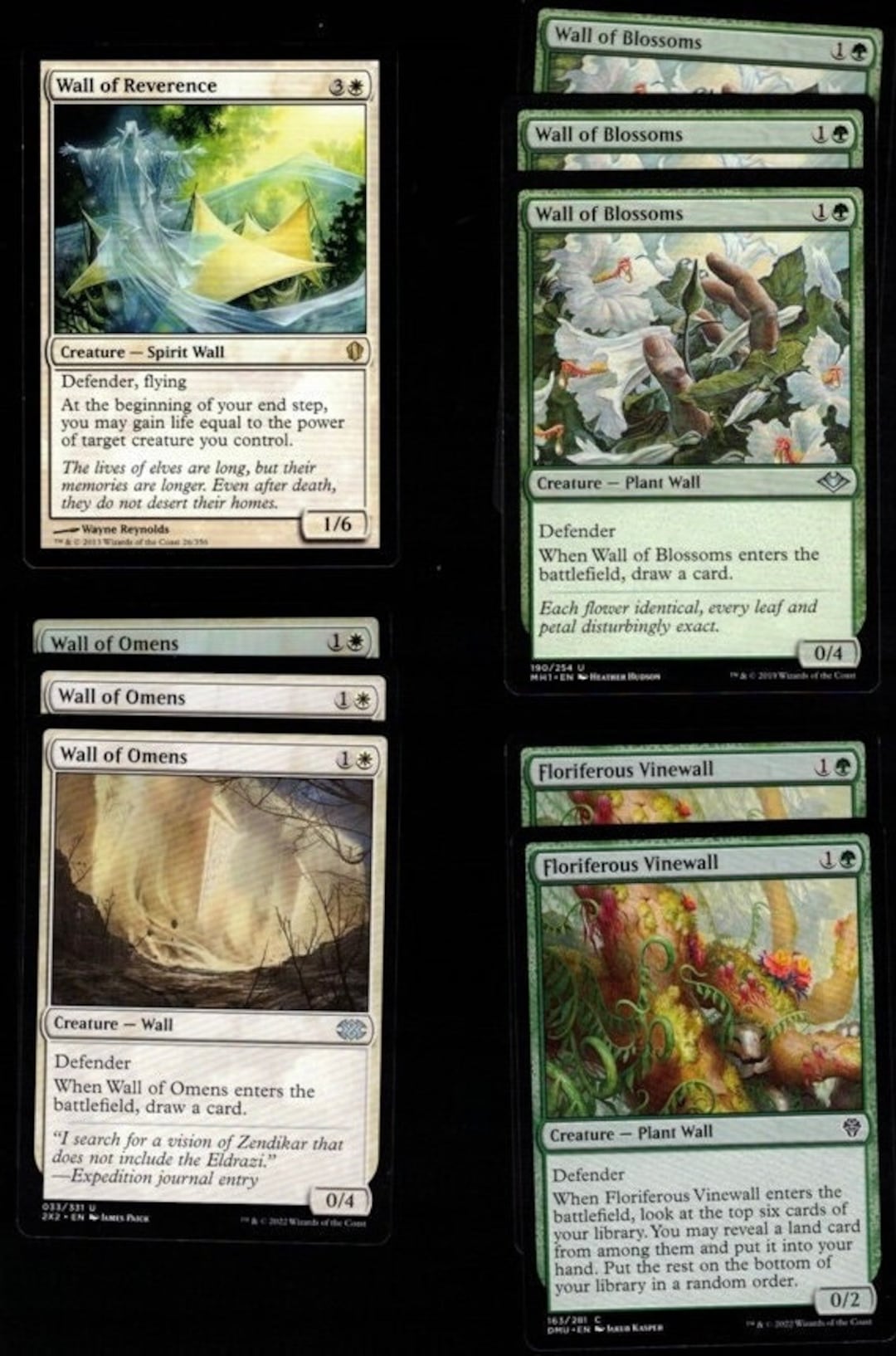The Best Defense60 Card Magic the Gathering Deckmtgdefenderwallsready to Play Etsy