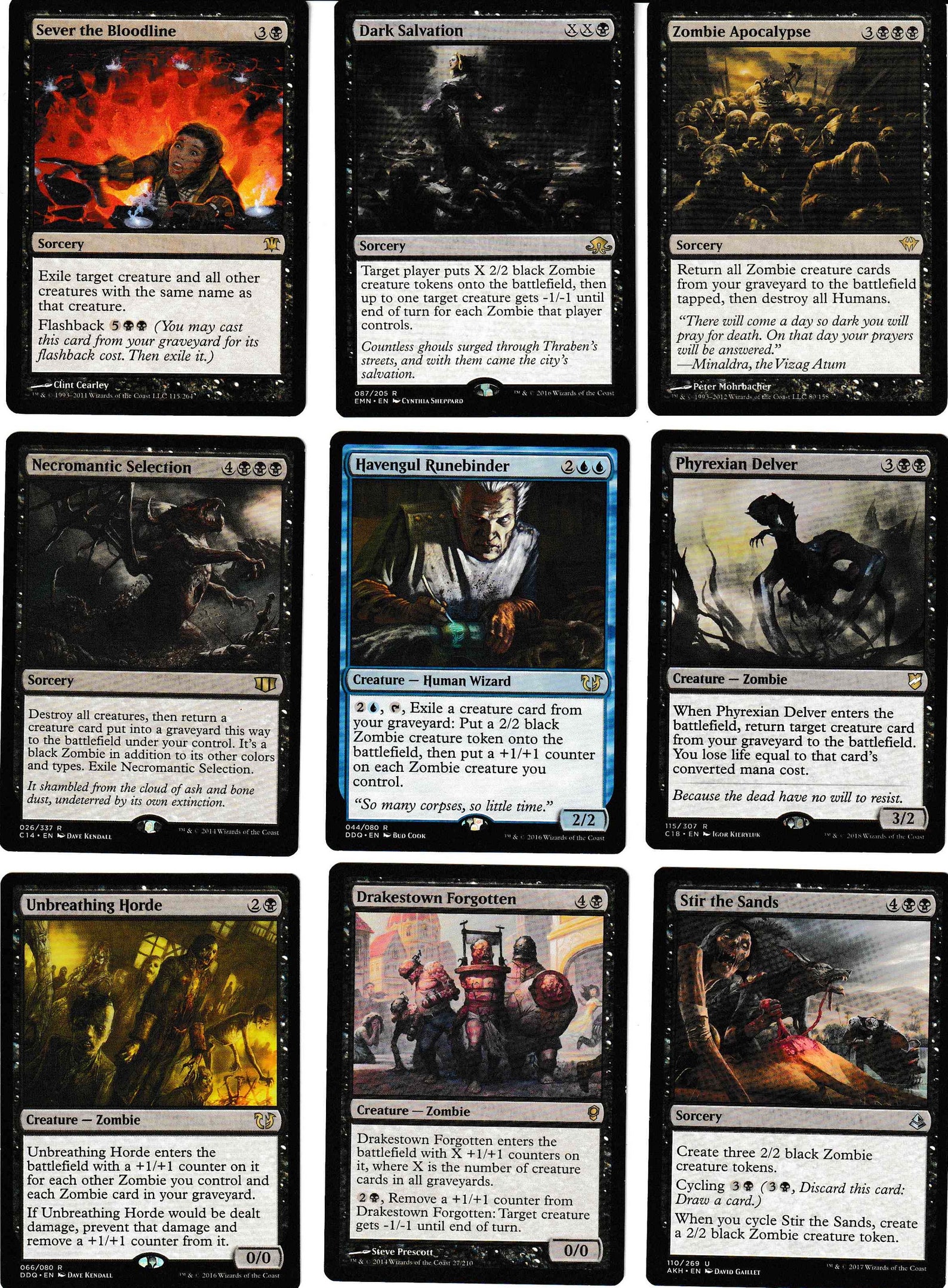 Commanderzombie Deck gisa and Geralf EDH 100 Card MTG Etsy