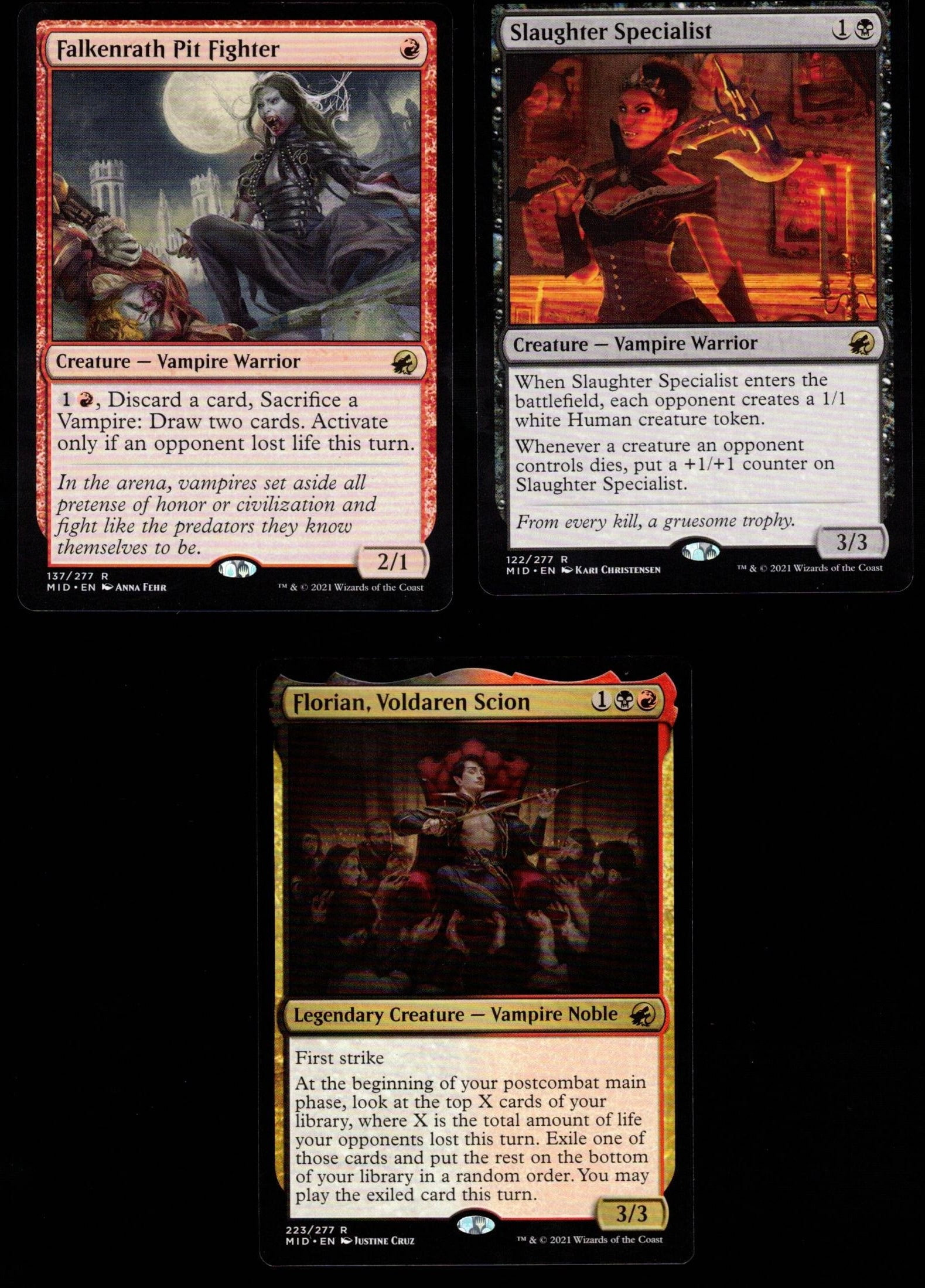 mtg all vampire cards Amazon.com: Elite Mardu Vampire Commander Deck - Licia - Black Red White -  EDH - 100 Card - Custom Magic The Gathering Deck main image 0