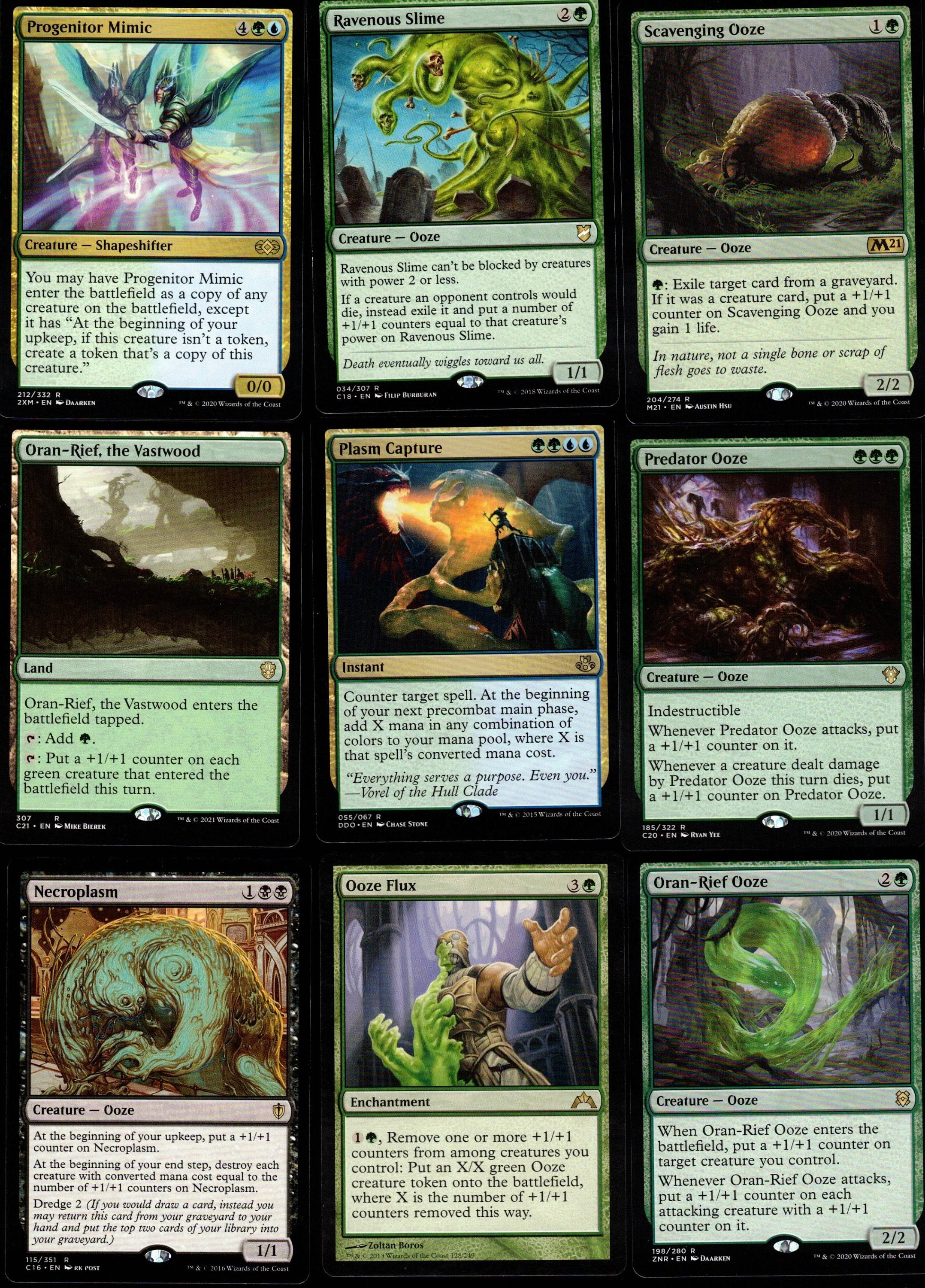 all ooze cards mtg Necrotic (Foil Etched) [Double Masters 2022] block) closed.class Ooze Garden