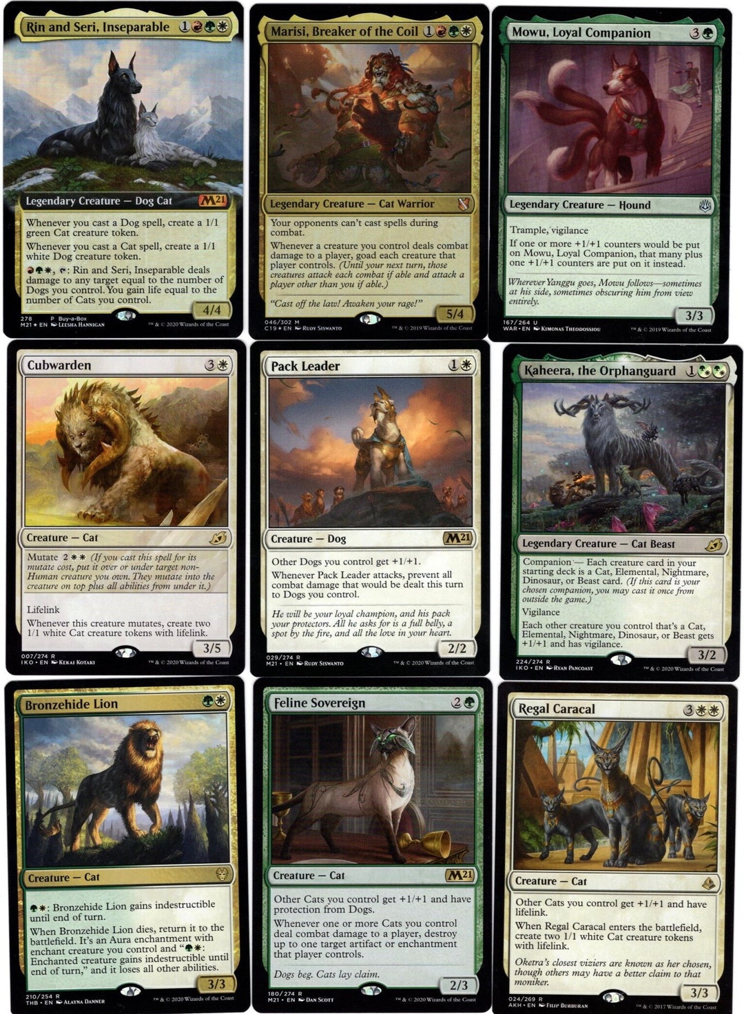 Dogs & Cats 100 Card Magic the Gathering Commander Deck Dogs & Cats 100 Card Magic the Gathering Commander Deck